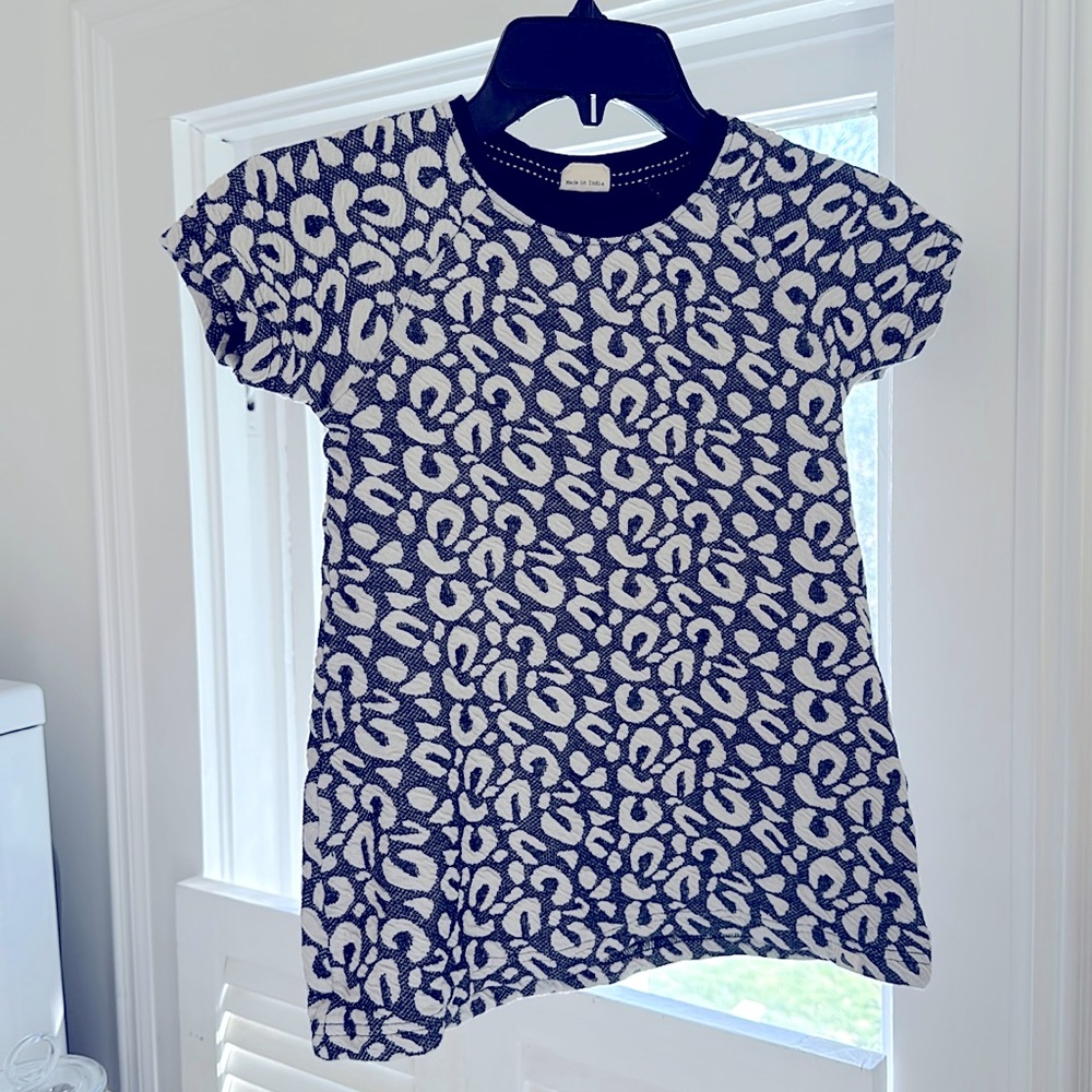 Turtle dove leopard girls dress